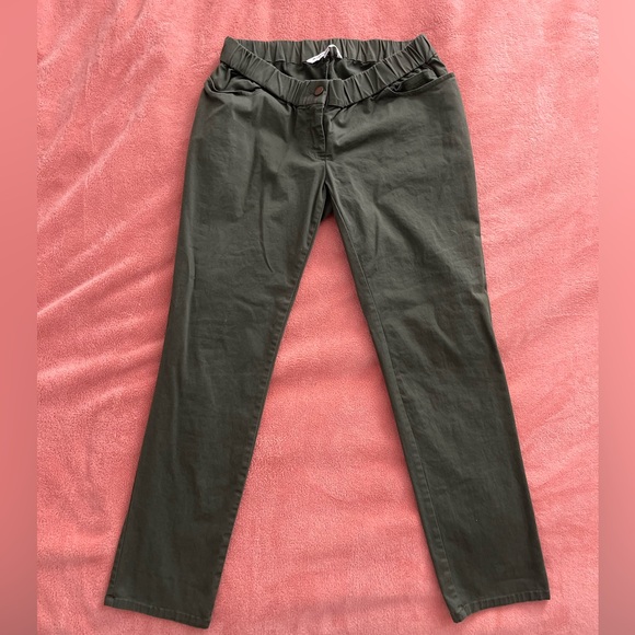 The nines by HATCH maternity pants, size 2, olive green, NWOT - Picture 1 of 5
